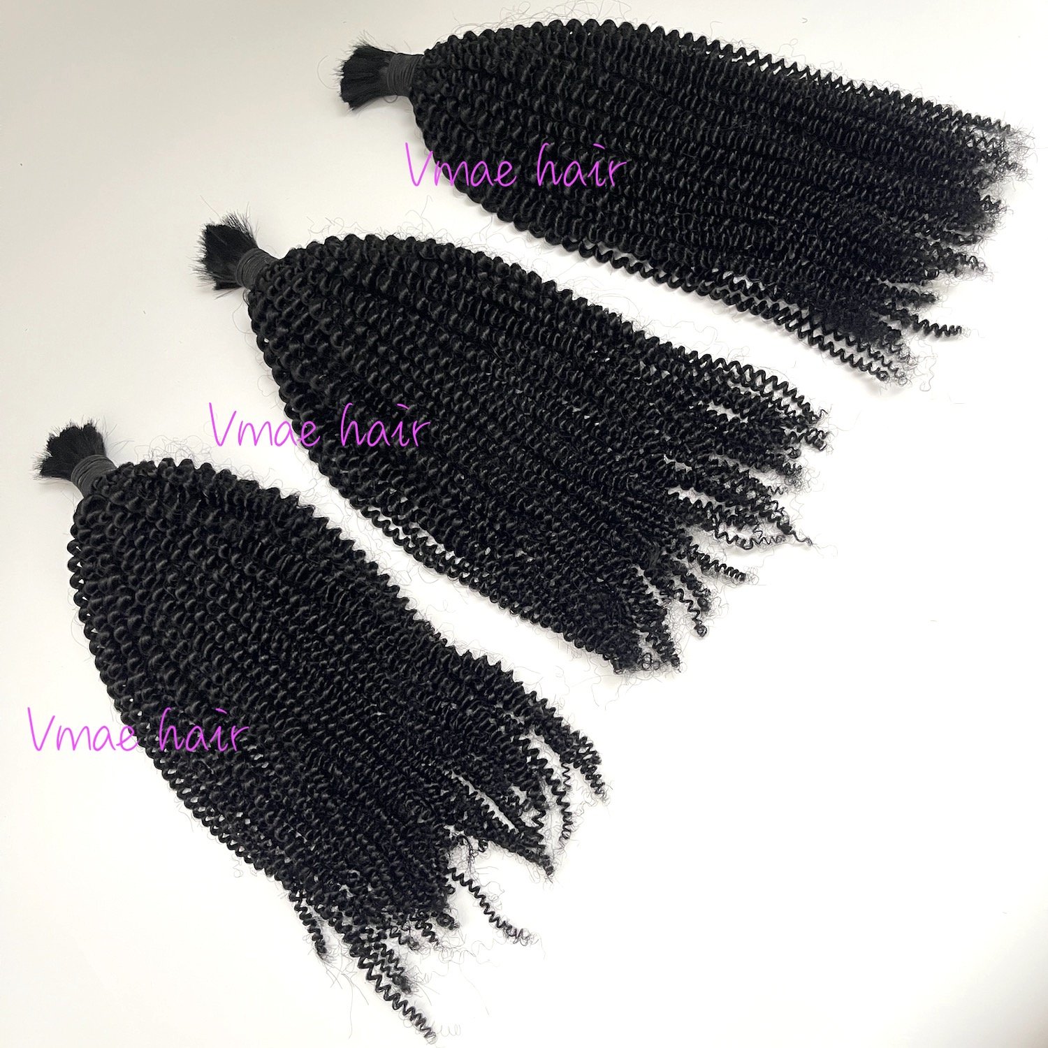 VMAE Wholesale Hair Vendor 613 27 30 33 Human Braiding Hair Bulk No Weft Virgin European Blonde Curly Afro Kinky Bulk Human Hair