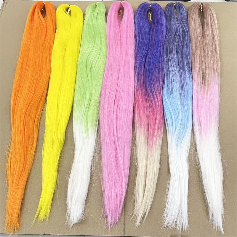 custom colours yaki kanekalon hair cabello kanekalon trenzado colorful cabello kanekalon x mayor extensiones para trenzas 100