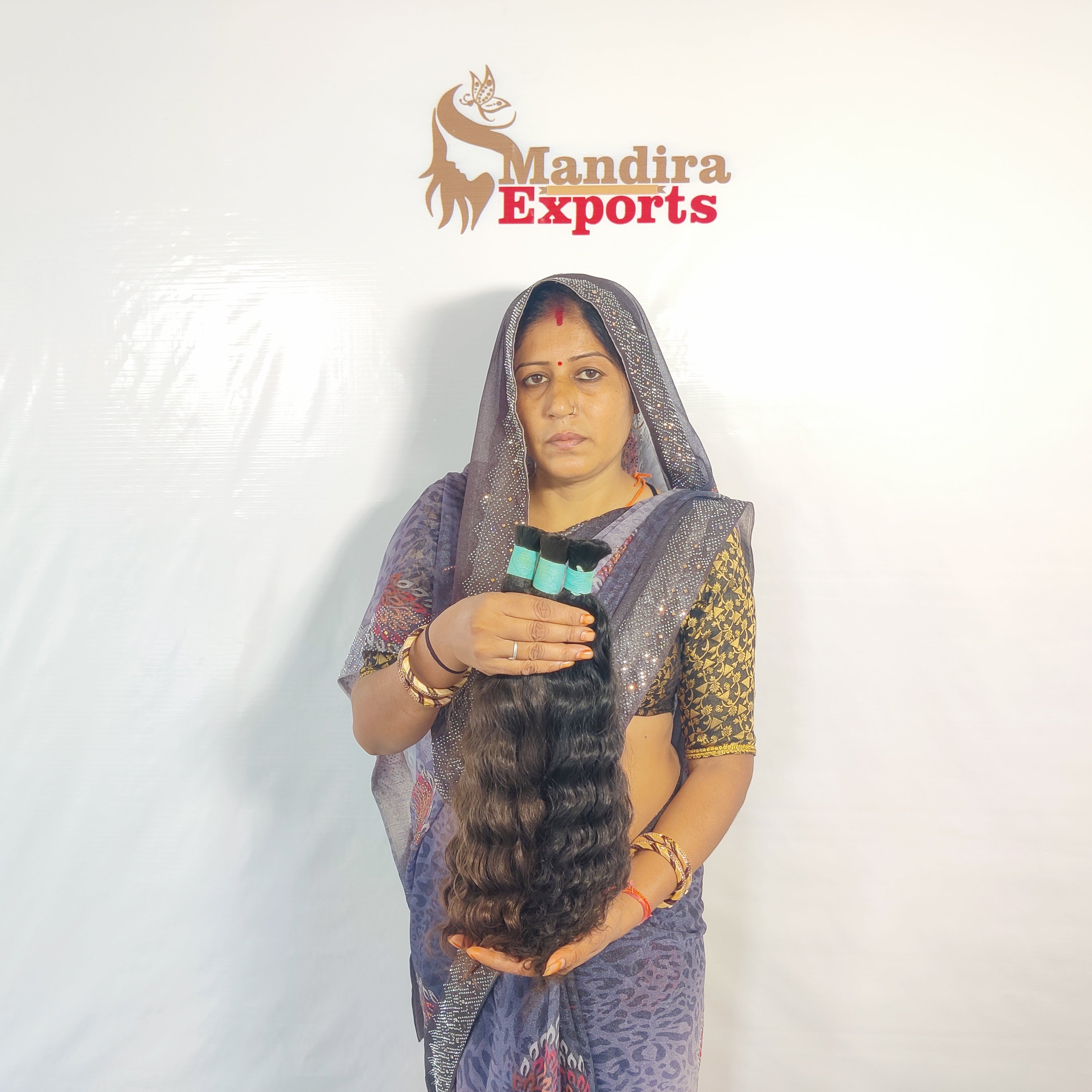 100% Cheap natural wholesale remy virgin black deep curly bulk south indian temple human hair extensions