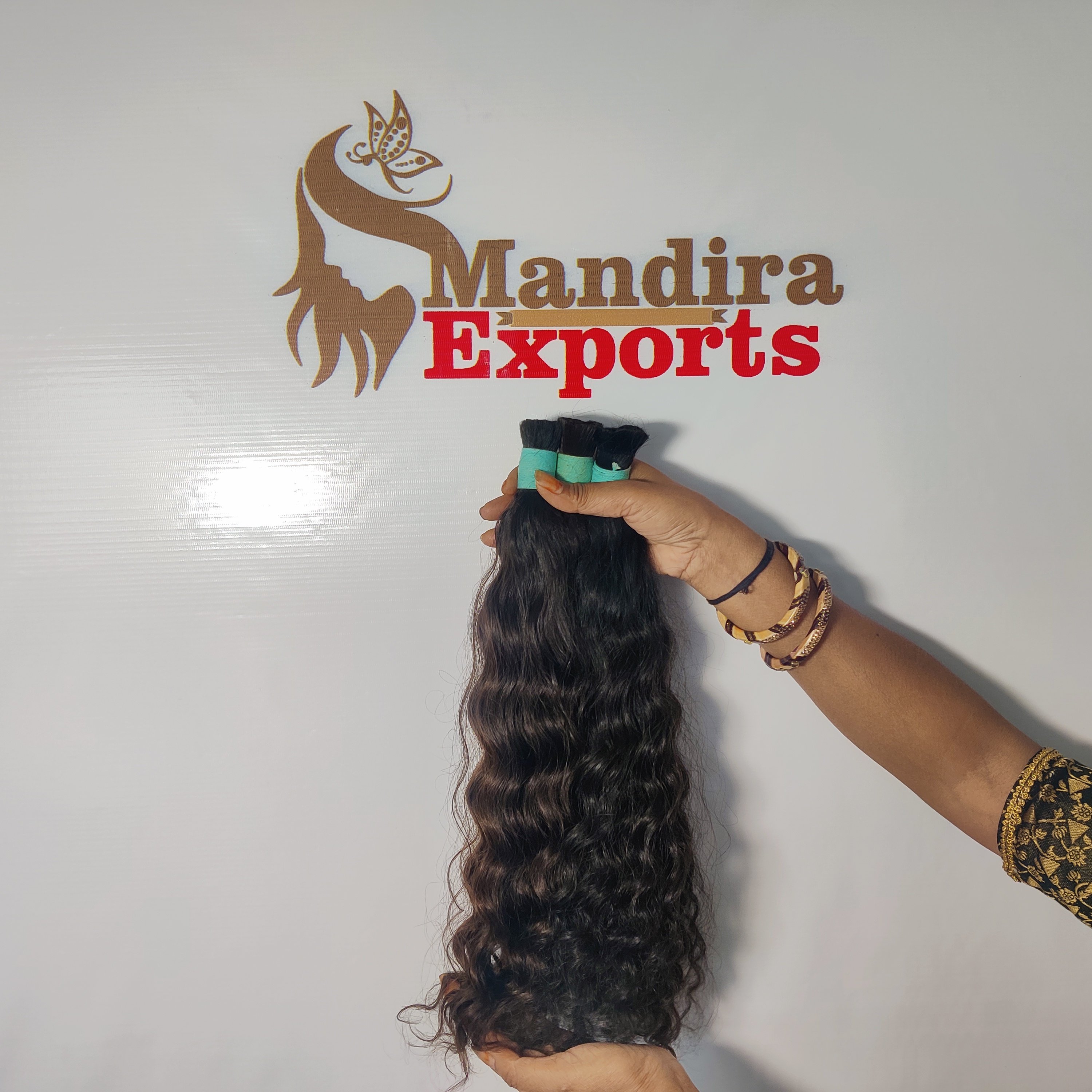 100% Cheap natural wholesale remy virgin black deep curly bulk south indian temple human hair extensions