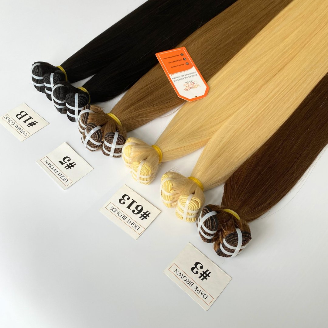 Wholesale 100% Virgin Natural Raw Vietnamese Weft Hair Extensions Human Hair Double Weft