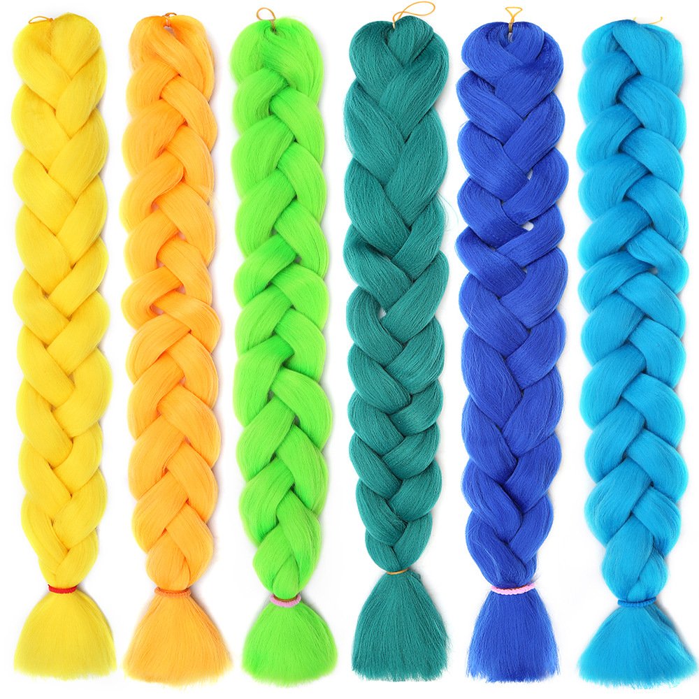 Wholesale High Quality Yaki Jumbo Ombre Long Braiding 165g Cheap Braids Hair Products 82 Inch Synthetic Braiding Hair Extensions