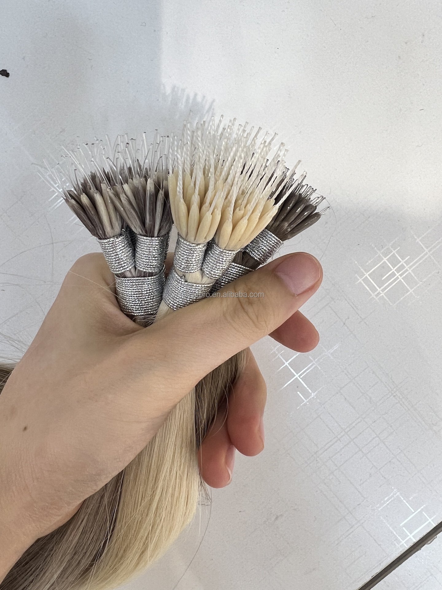 Natural Hair Extensions Russian Hair Nano Beads Human Hair Extension