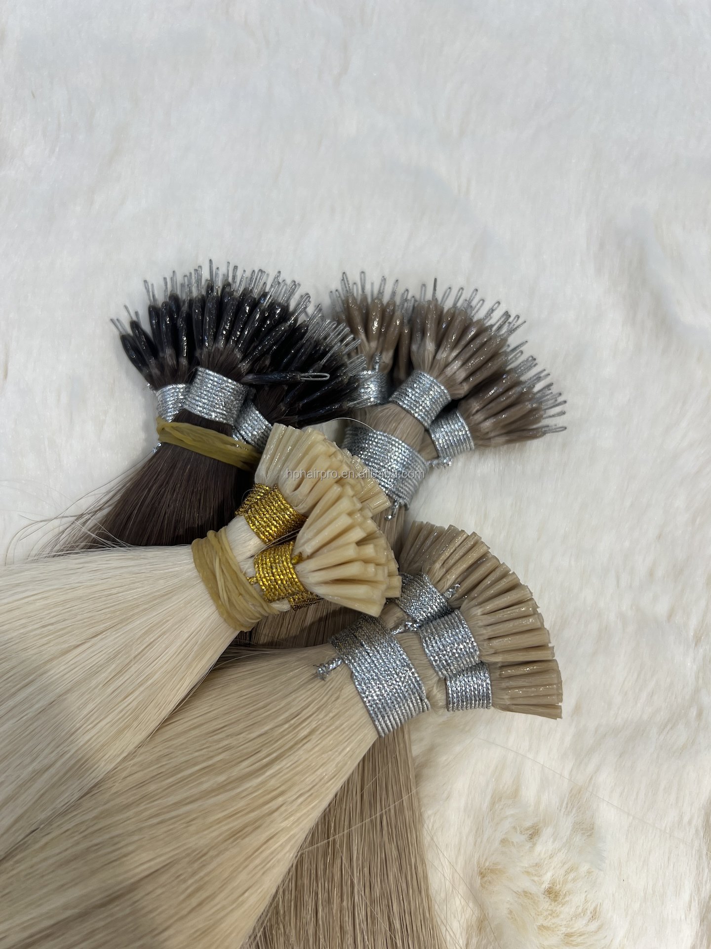 Natural Hair Extensions Russian Hair Nano Beads Human Hair Extension