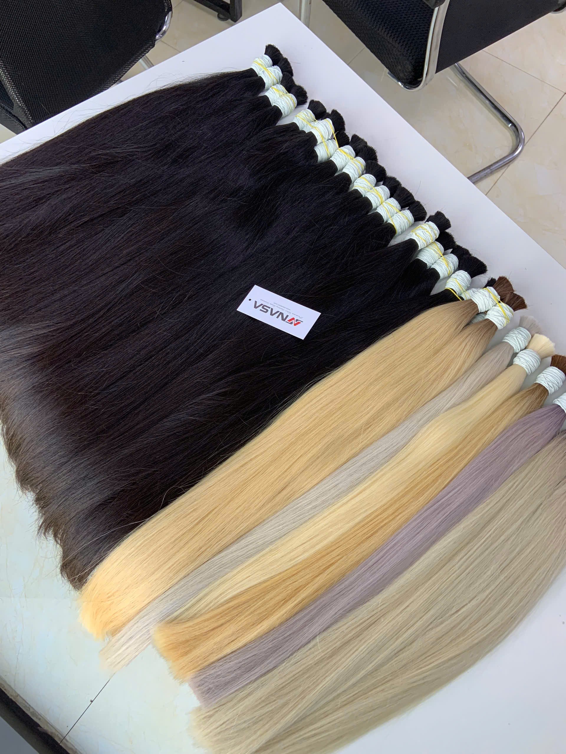 High Quality 100% Real Virgin Human Hair Extensions Black Color from NASA Company-Economical Bulk Purchase Option