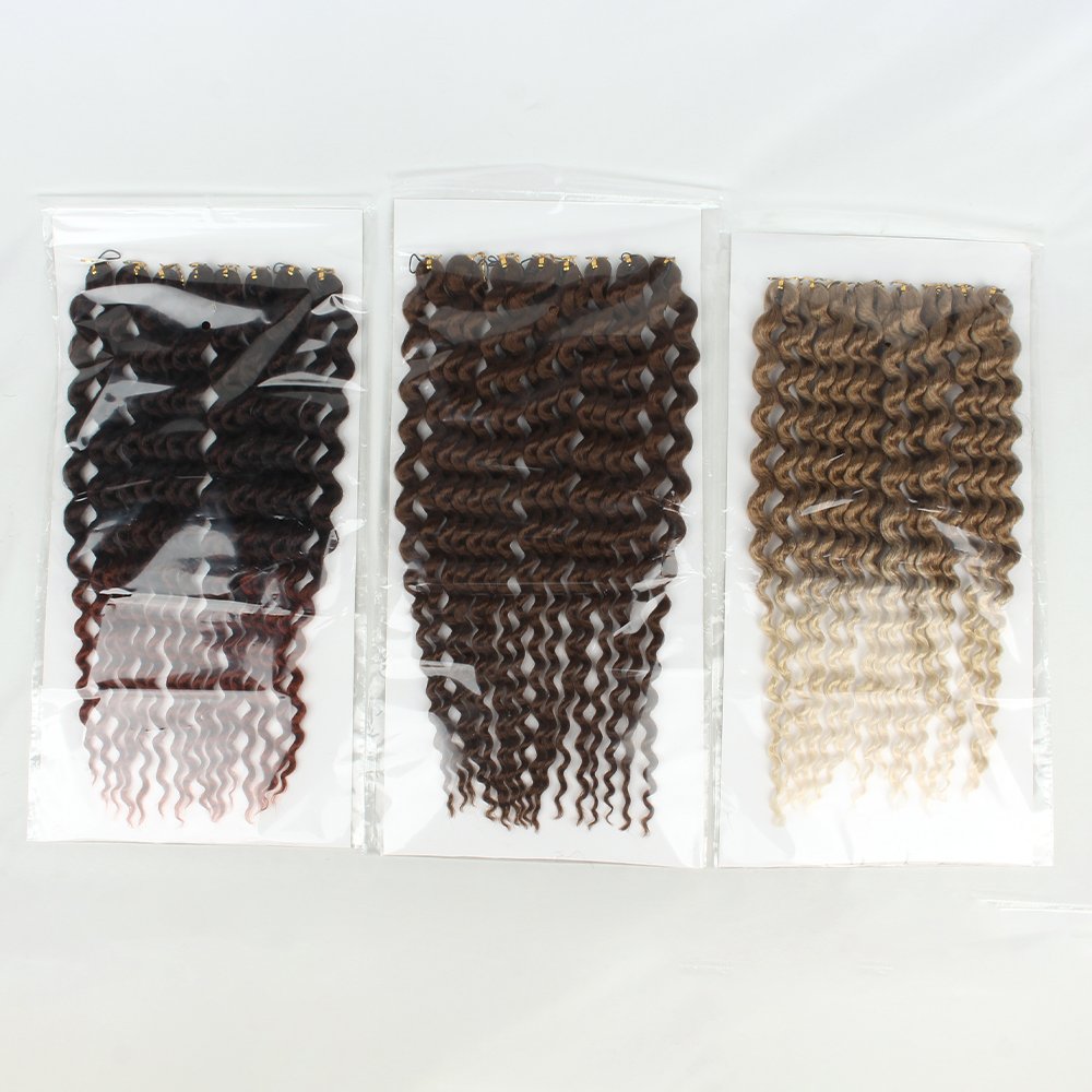 New Arrivals 18inch 240g braiding hair Italian Curls Boho Braids No Weft Bulk Hair like Human Hair For Women