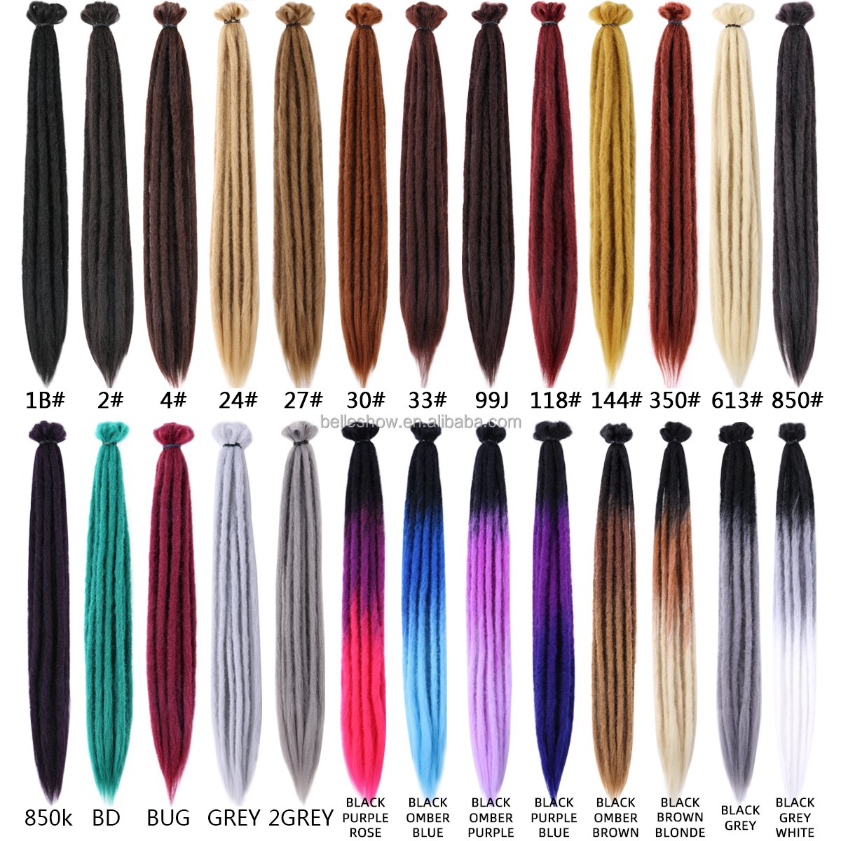 wholesale 22 inch Soft Dreadlock Braids Dreadlocks Synthetic Hair