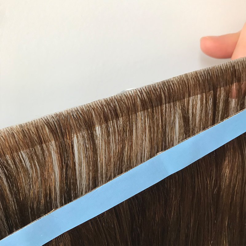 100% Human Hair Invisible Tape In Hair Extensions Long Weft Tape Double Drawn Hair Extensions