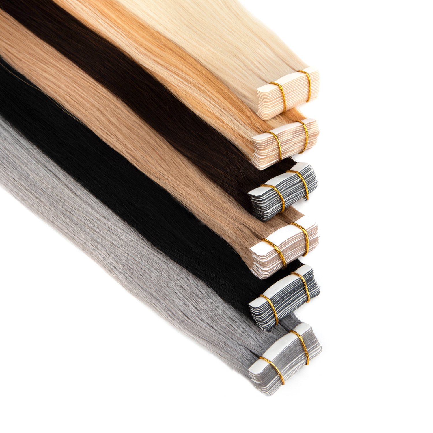 Double Drawn Skin Weft Tape in Human Hair Extensions African American Human Tape in hair From Vietnam