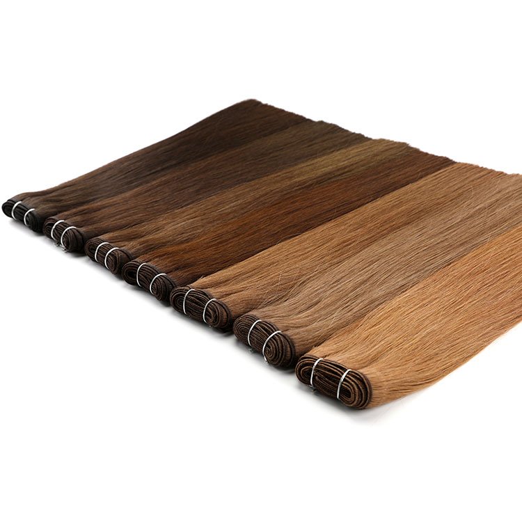 Straight Piano Color 4P6 PURE Human Hair 18-28inch 100g/set Brazilian Human Hair Extensions 2 Tones Hair Weaves