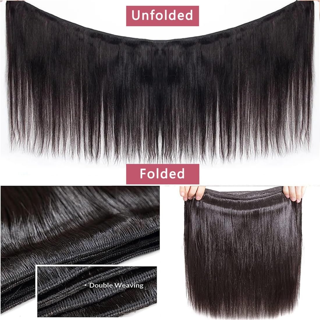 Wholesale 18inch 24PCS straight body wave 100% human Hair Bundles Brazilian Human Virgin human hair extension