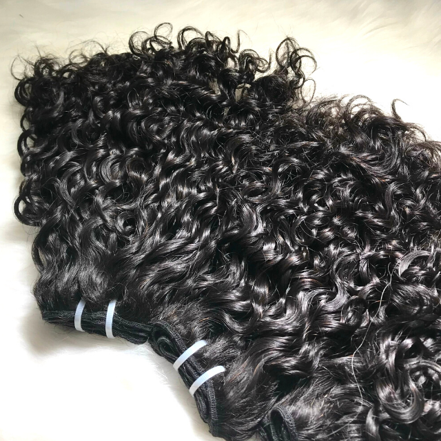 Wholesale Black Color Burmese Curly Human Hair Extensions 100% Unprocessed from Vietnam Best Supplier