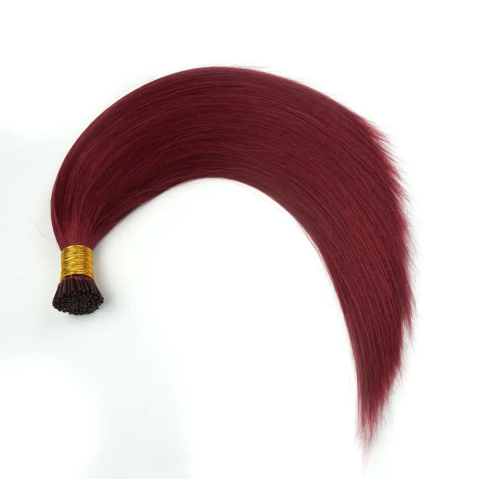 22 Inch 0.8G Cheap Double Drawn Peruvian Human Extension 100% Virgin Cuticle Aligned I Tip Hair Extensions Human Hair