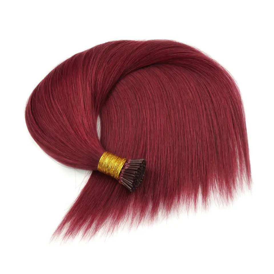 22 Inch 0.8G Cheap Double Drawn Peruvian Human Extension 100% Virgin Cuticle Aligned I Tip Hair Extensions Human Hair