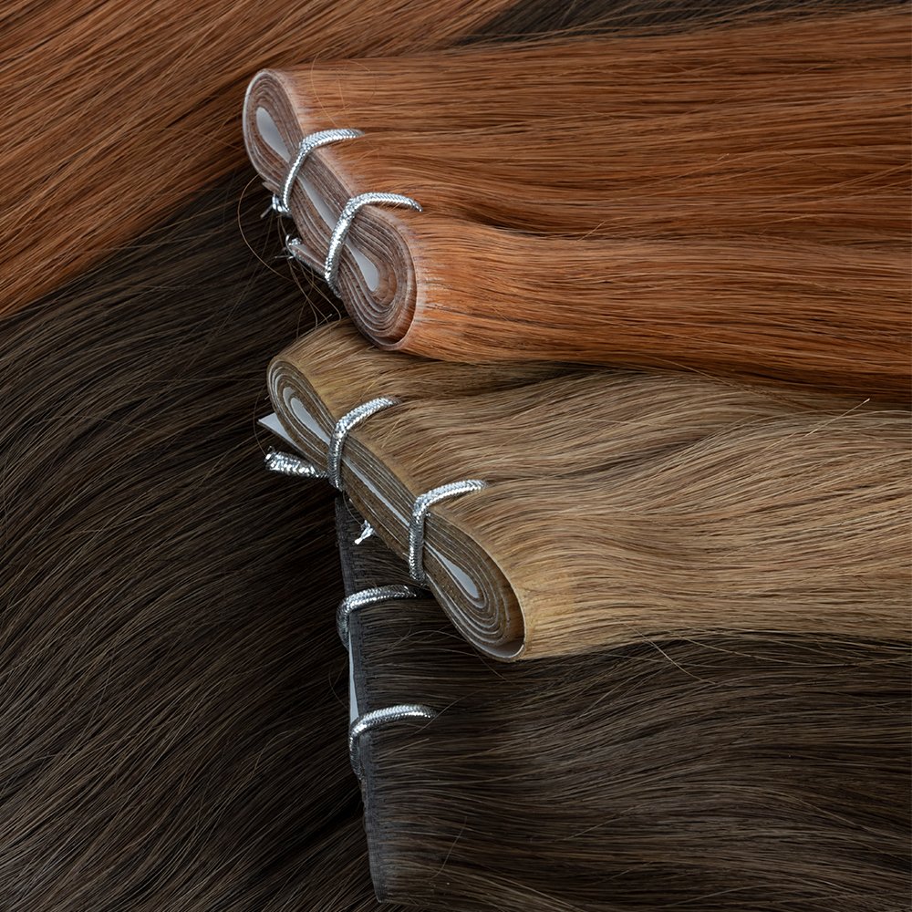 Invisible Tape In Human Hair Extension Double Drawn Russian Hair Invisible Seamless Tape In Extensions