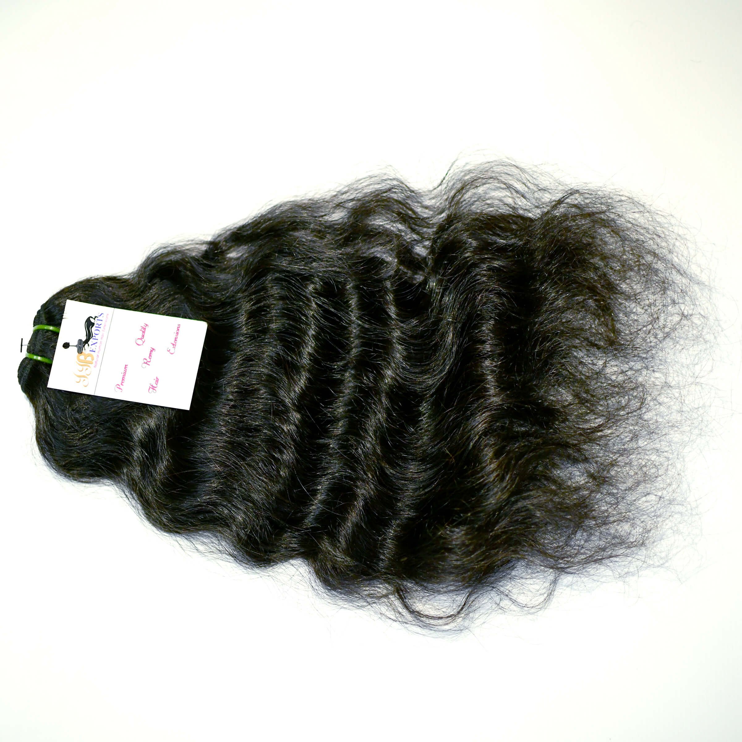Hot Sale Factory price Wholesale Machine Double Weft Curly hair, Natural Brazilian Water Wave Hair Extensions for Black Women