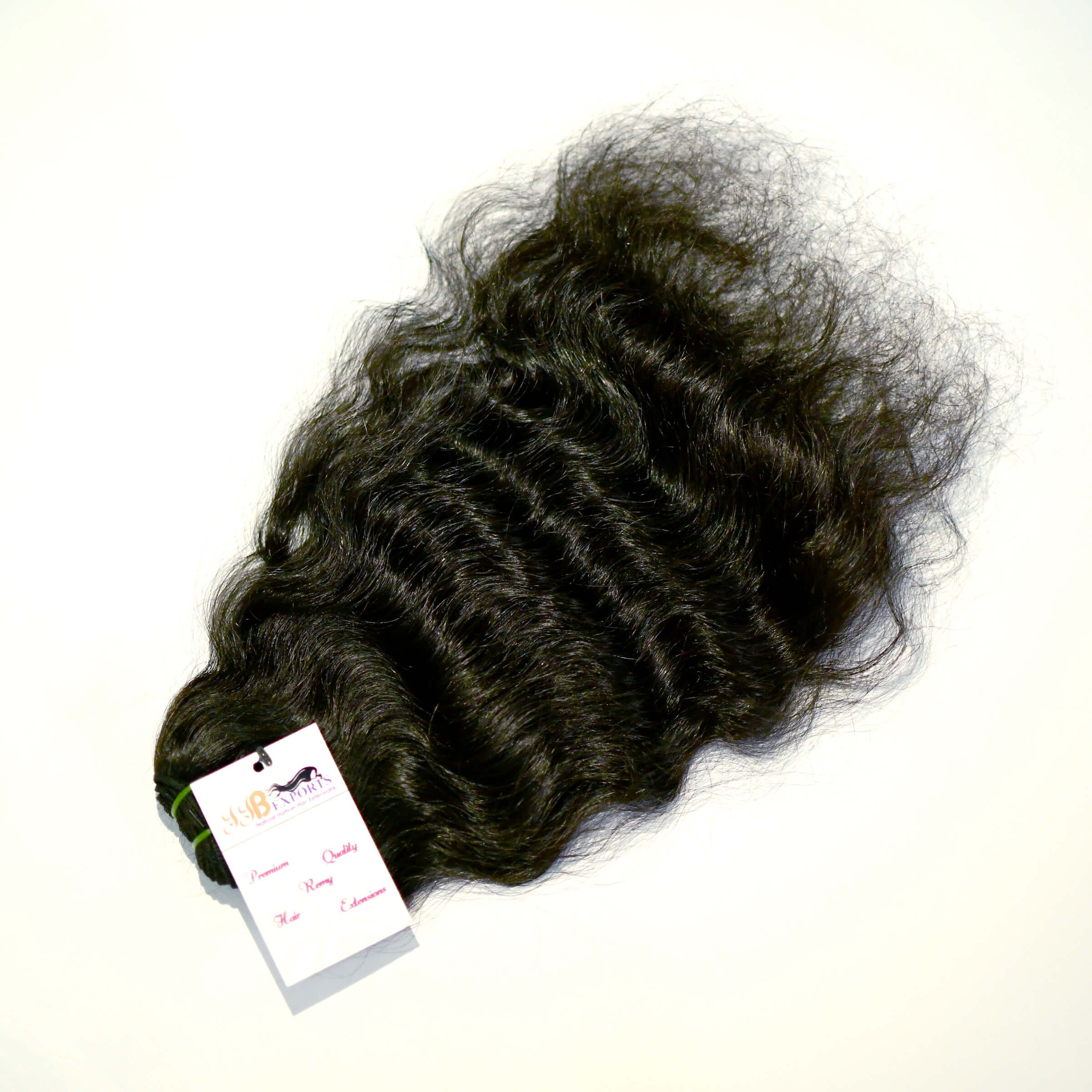Hot Sale Factory price Wholesale Machine Double Weft Curly hair, Natural Brazilian Water Wave Hair Extensions for Black Women