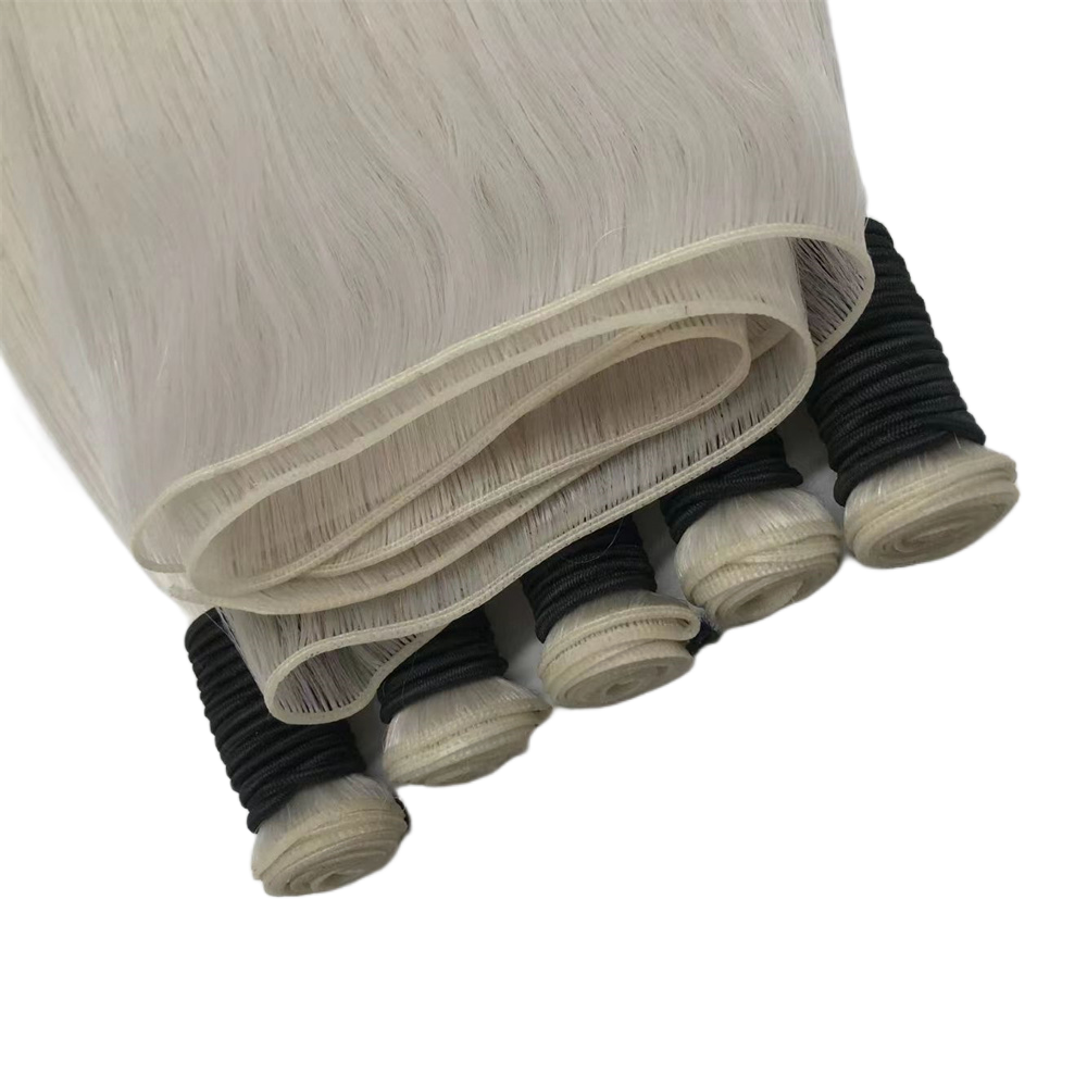 2024 Hot Selling Russian Double Drawn Balayage Color Curly Natural Wave Invisible Genius Weft Human Hair Extension