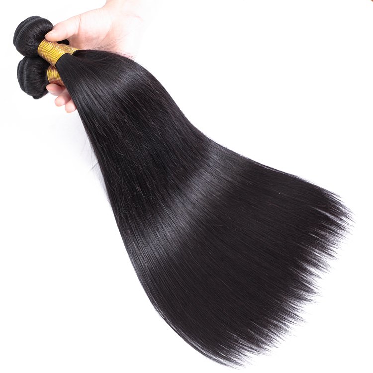 10A 12A Peruvian Straight Hair Weave Bundles, Natural Color Cuticle Aligned Virgin Peruvian Human Hair Extensions