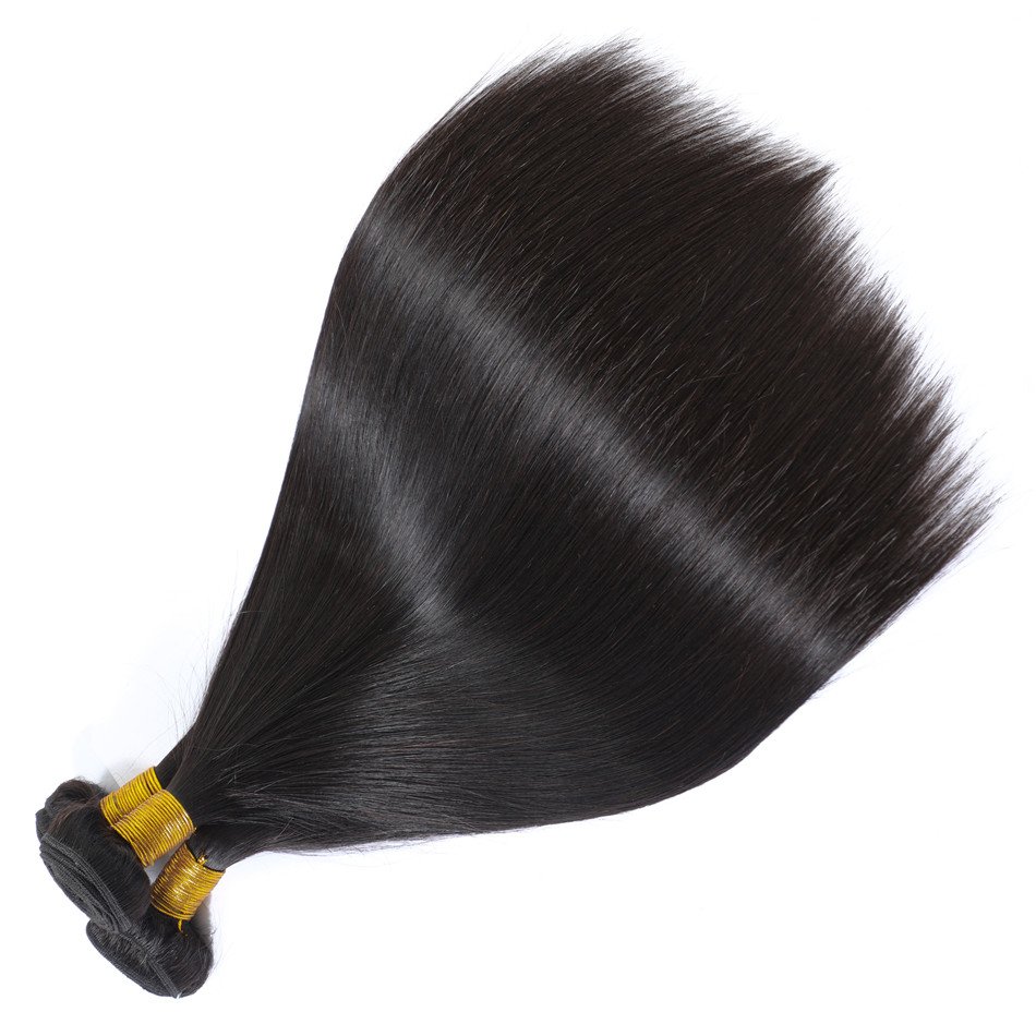 10A 12A Peruvian Straight Hair Weave Bundles, Natural Color Cuticle Aligned Virgin Peruvian Human Hair Extensions
