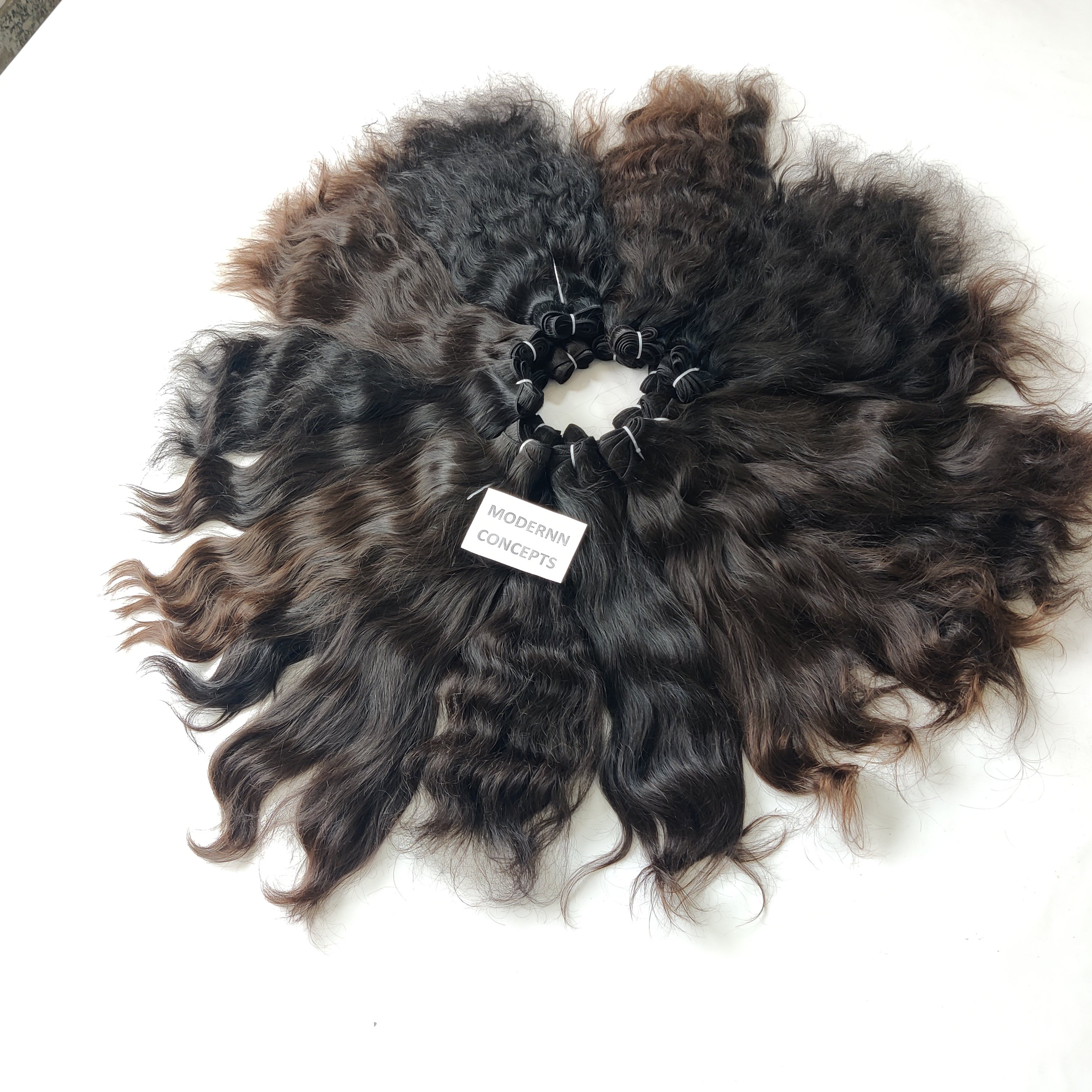 Wholesale 100% Virgin Vietnamese Temple Human Hair Extensions Deep Curly Vendor Bundle Indian Style Straight Hair