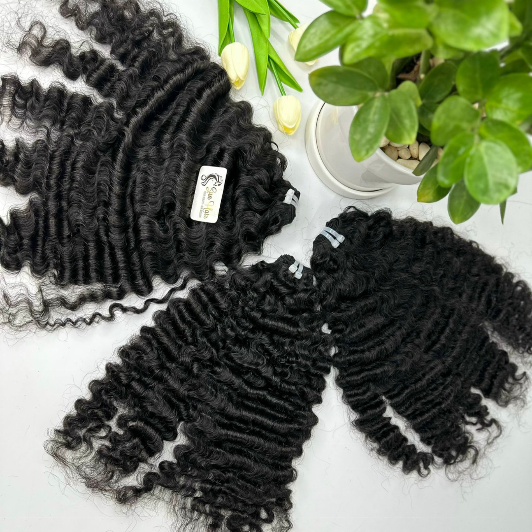 Wholesale Hot Fashionable Burmese Curly Natural Black Raw Unprocessed Cutilcle Aligned Weft Hair 100% Human Hair Extensions