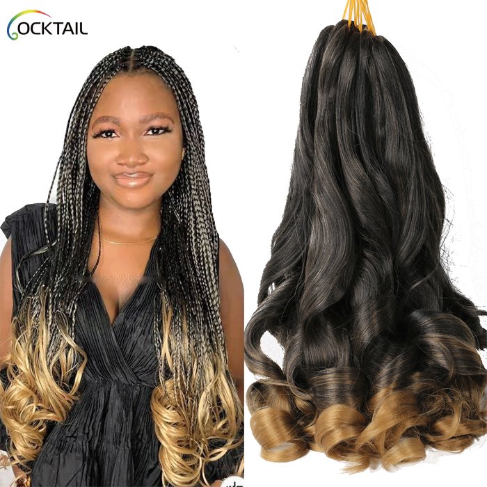 china loose wave braiding hair extention, semi wavy loose wave crochet braids hair extension in stock