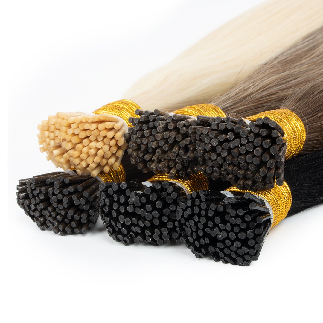 Best Selling Natural Straight Weave Real Human Hair Pre Bonded I-Tip Hair Extensions Cuticle Aligned Indian Human Hair