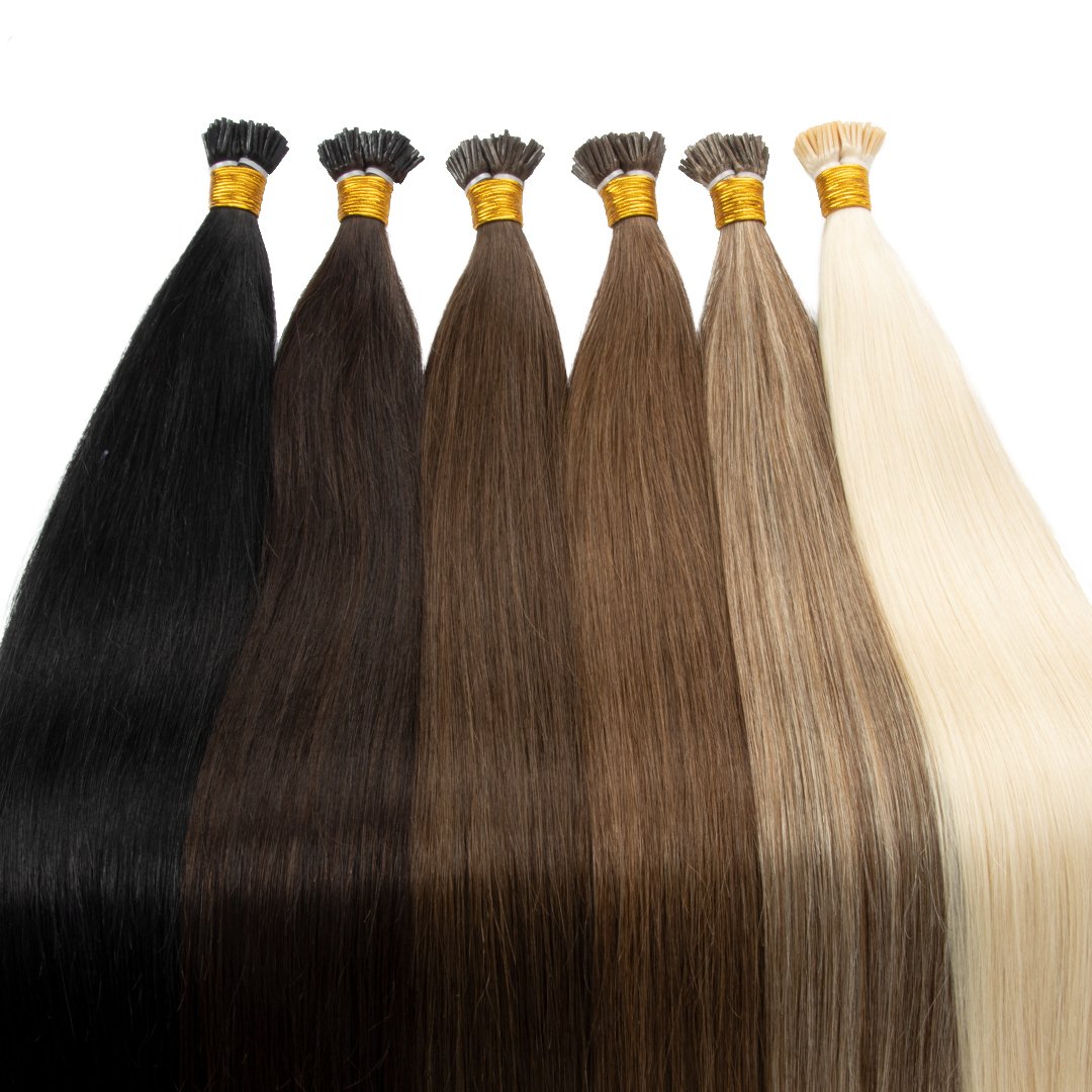 Best Selling Natural Straight Weave Real Human Hair Pre Bonded I-Tip Hair Extensions Cuticle Aligned Indian Human Hair