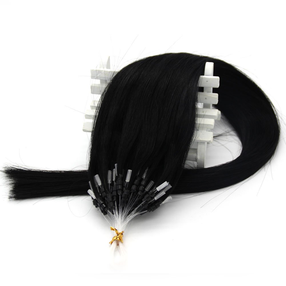 Wholesale 14-24inch 50gs Easy Loop/micro Ring Beads Remy Human Hair Extensions Ombre Hair Straight Cabelo Humano Chinese Hair