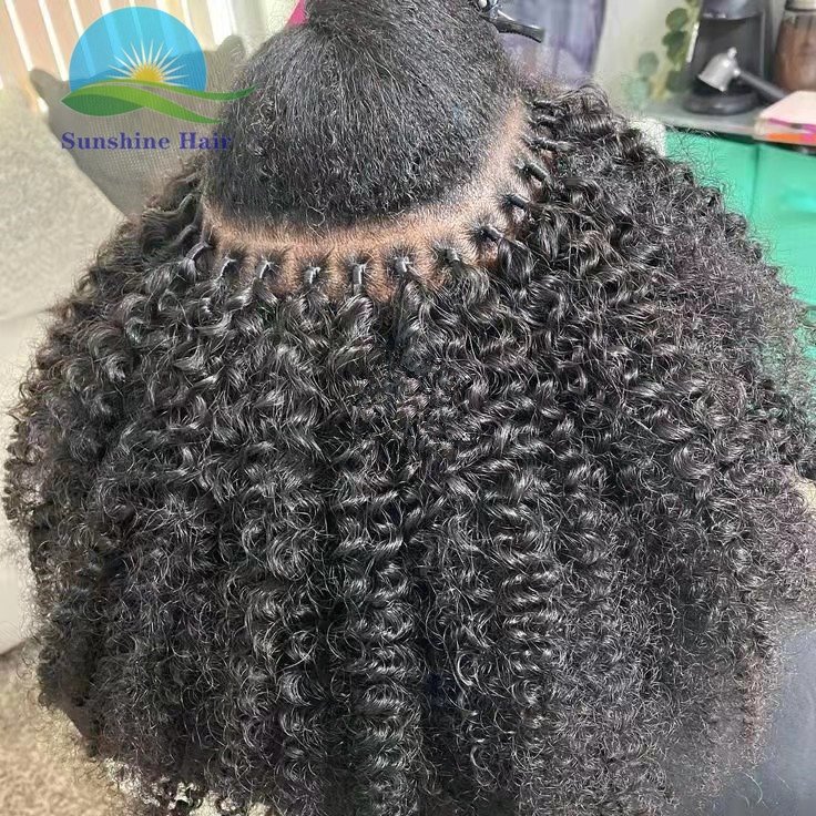 300s I tip keratin human indian hair virgin pre bonded stick itip extensions double drawn kinky curly full head soft