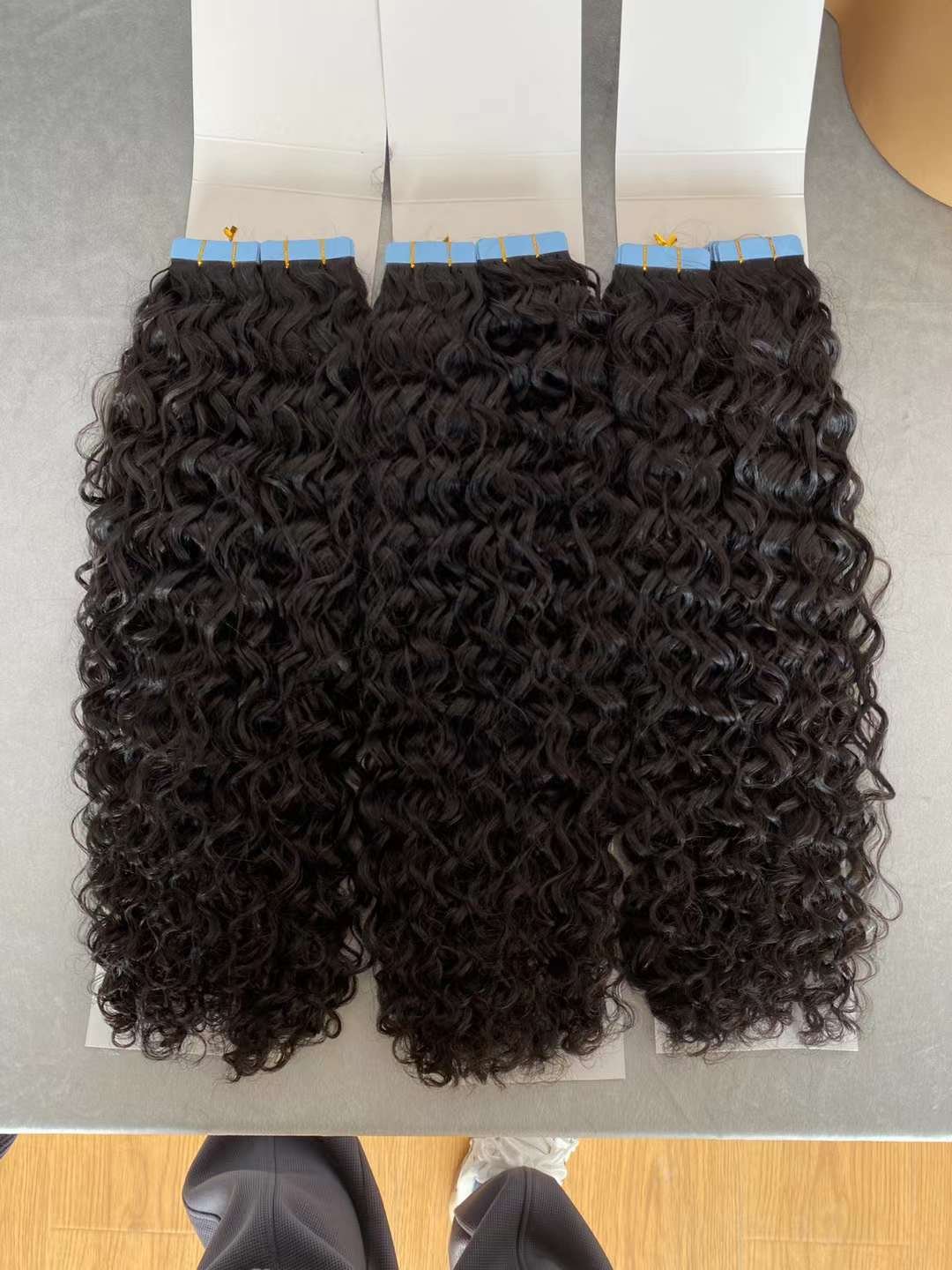 Wholesale Russian Hair Double Drawn Tape In Human Hair Extension Top Tape In Hair Extension Vendors