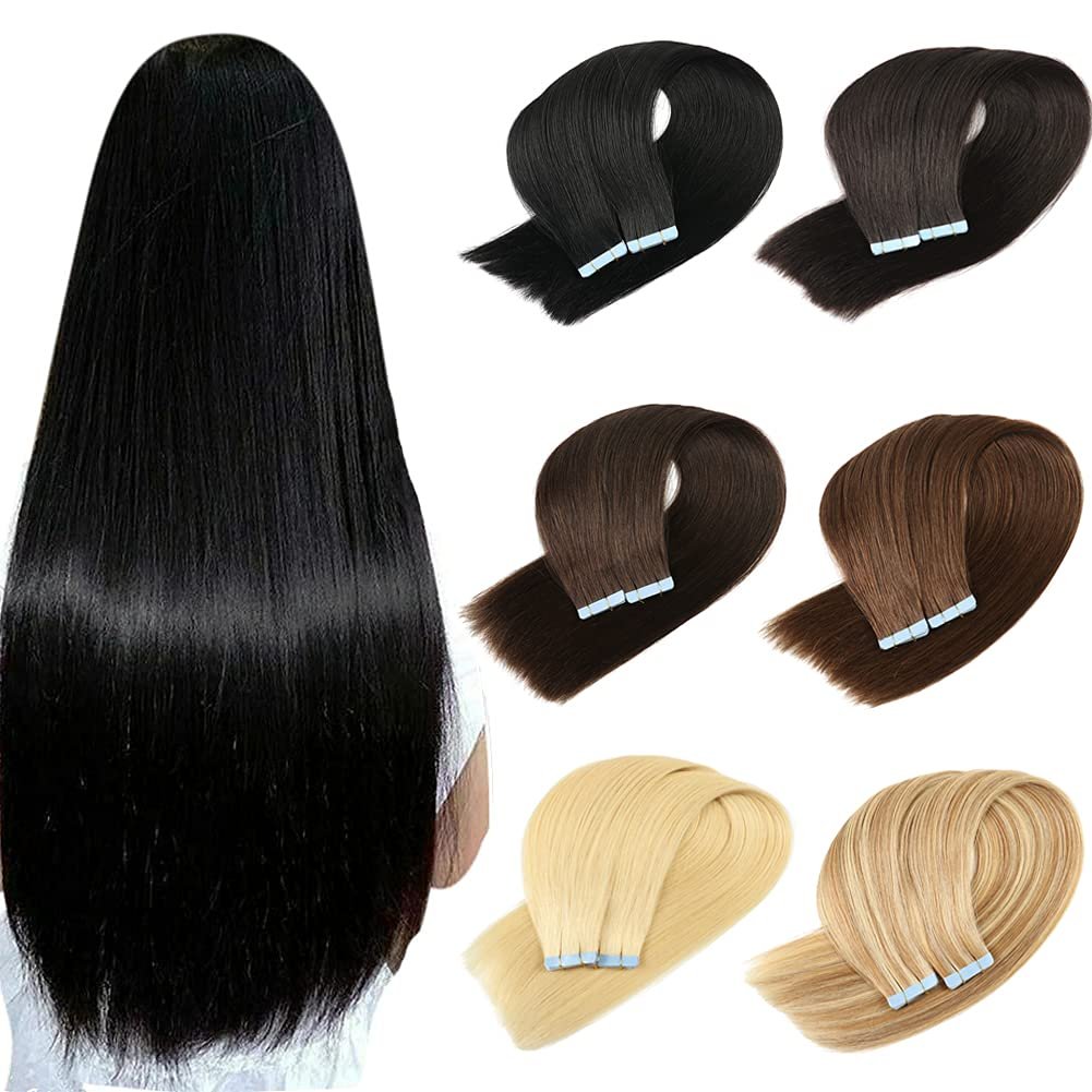 Wholesale Russian Hair Double Drawn Tape In Human Hair Extension Top Tape In Hair Extension Vendors