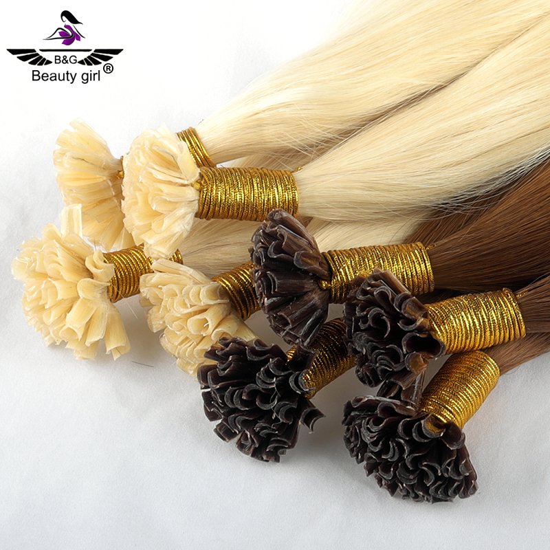 Raw Virgin Unprocessed Bonded Keratin Double Drawn I-Tip Cabello Natural 100% Real Russian I Tip Human Hair Extensions