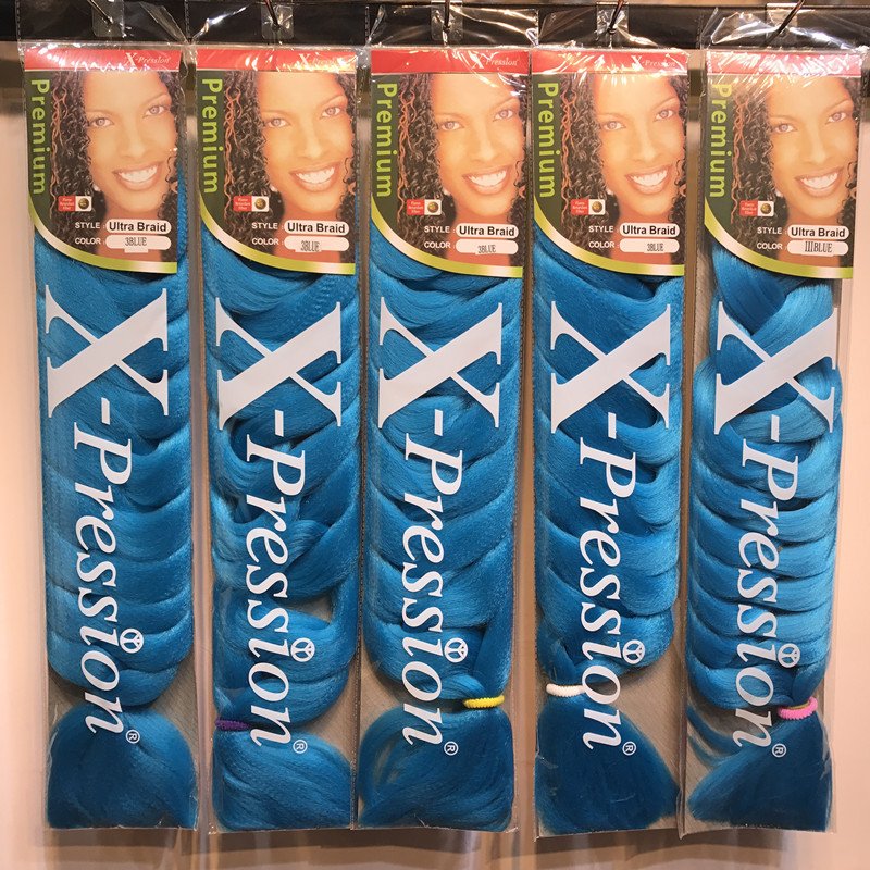 Hot Selling high temperature Africa 82 inch pression hair braiding extensions synthetic hair braid wigs