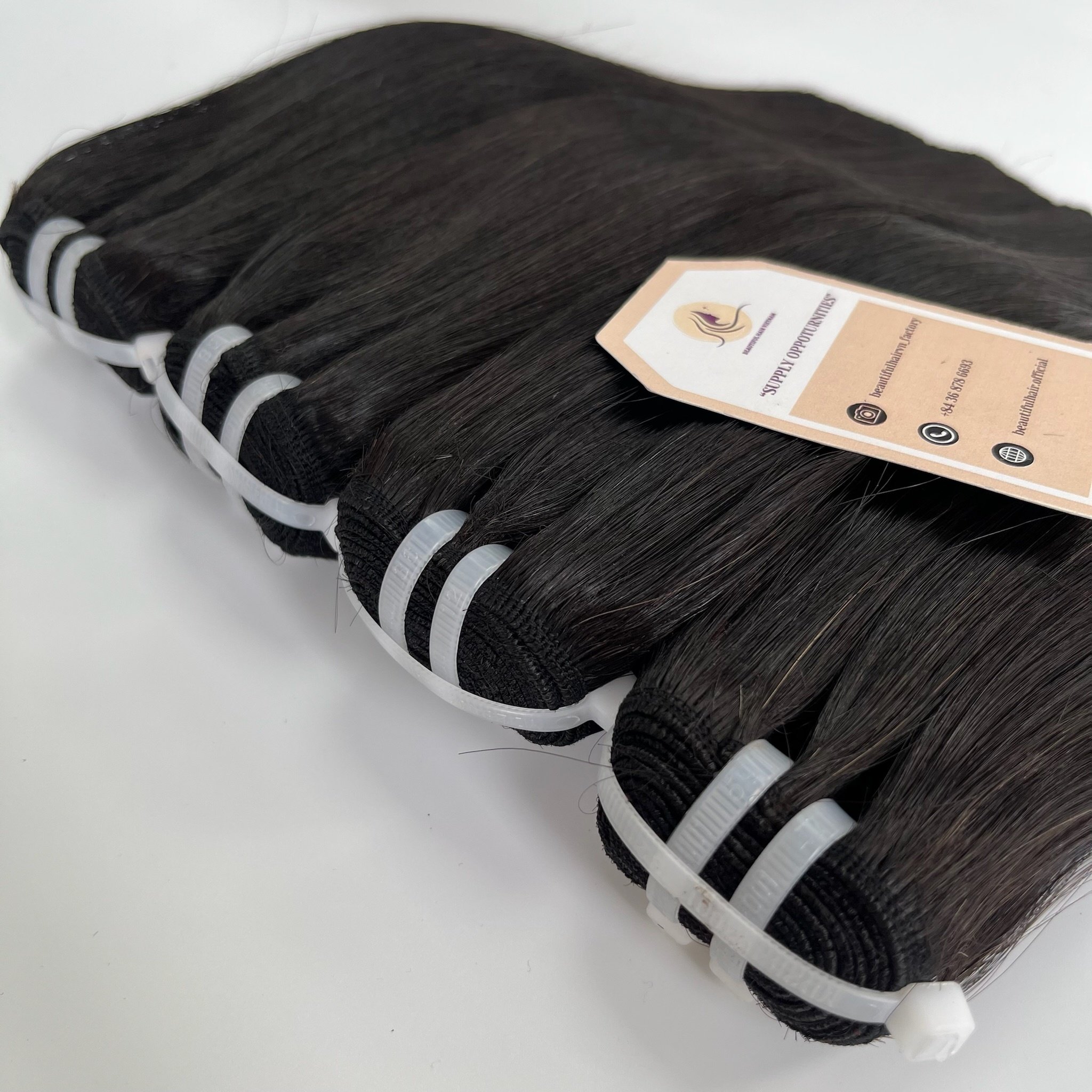 High Quality Soft Bone Straight Hair Wholesale Raw Vietnamese Hair, Human Raw Hair Extensions, Raw Hair Bundles, Vietnamese Wig