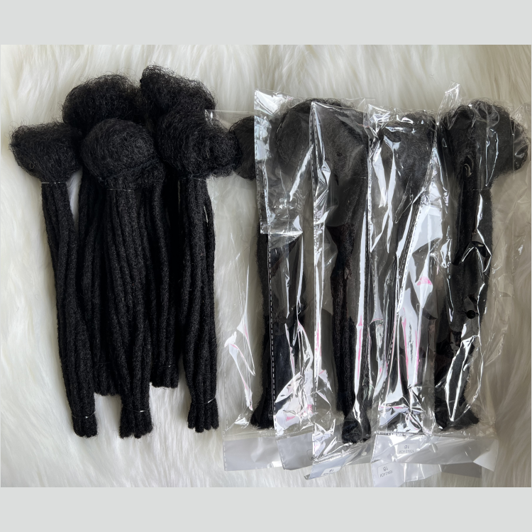 Hot Selling 100% Real Human Hair Natural Black Color Braiding Hair Dreadlocks Extension Human Hair Crochet Dreadlock