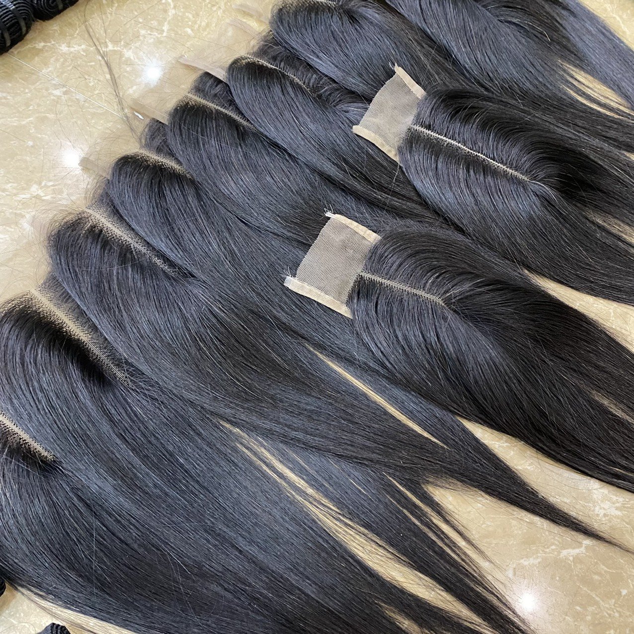 Hot Selling 100% Virgin Raw Human Hair Extensions Weft Flat Weft Hair Bundles for Black Women with Private Label