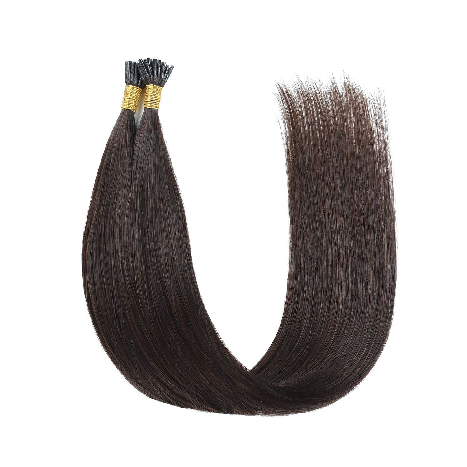 16-22 Inch 100g Stick I tip Hair Extension Pre Bonded Brown Keratin Tip Hair Extensions I Tip Remy Human Hair Extensions