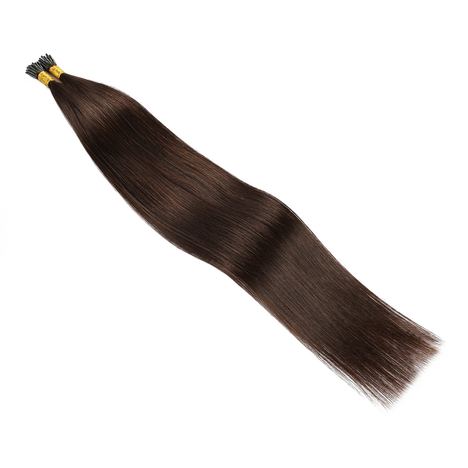16-22 Inch 100g Stick I tip Hair Extension Pre Bonded Brown Keratin Tip Hair Extensions I Tip Remy Human Hair Extensions