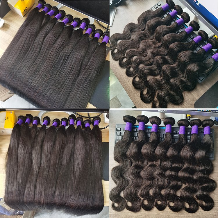 12A Grade 100% Brazilian Human Hair Extension Vendors High Quality Double Drawn Raw Virgin Cuticle Aligned Human Hair Bundles
