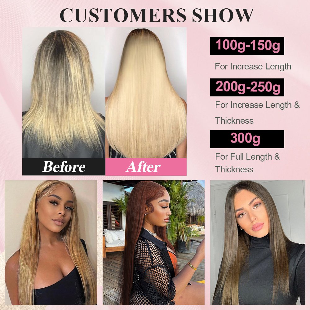 RXHAIR Straight Color Seamless Cuticle Aligned Invisible Tape In Russian Human Hair Extensions Double Drawn