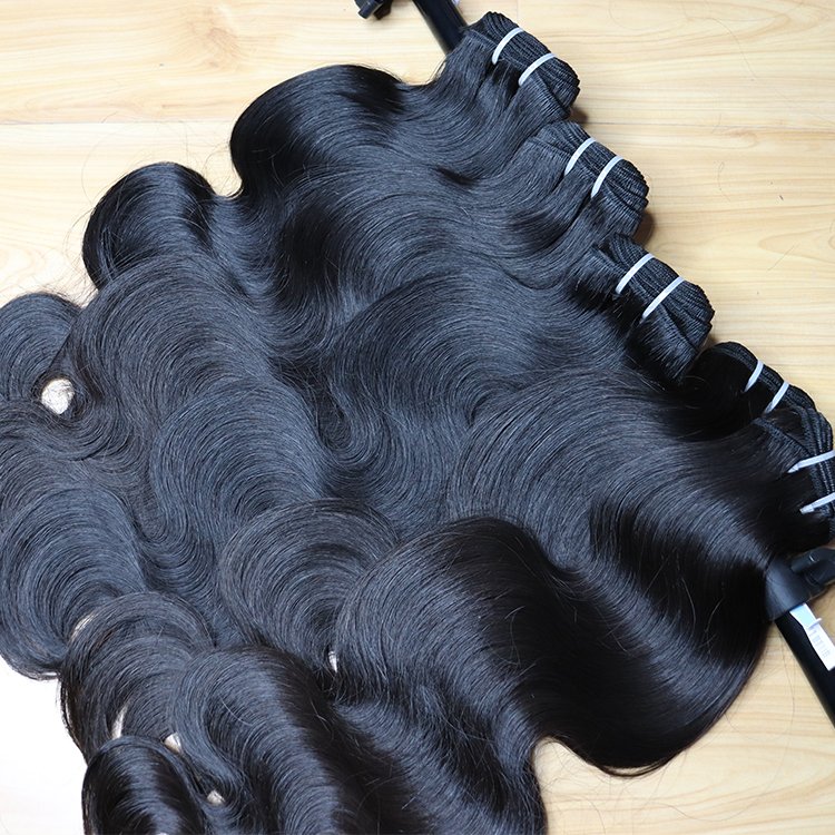 Virgin Cambodian Hair Bundles Natural Black Extension 100% Body Wave Human Hair Extensions Beauty Products For Women