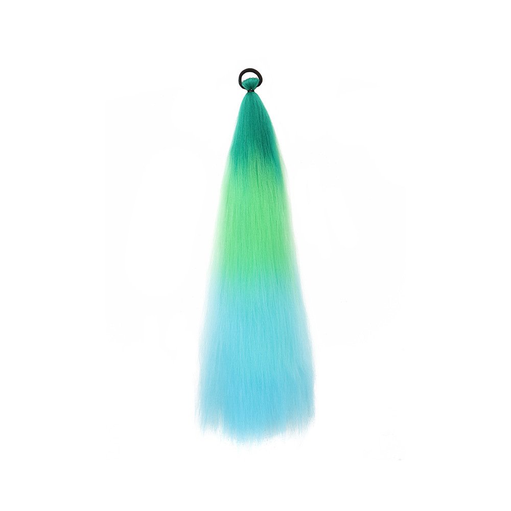 High Temperature Silk Ponytail Colored Dirty Braids Hair Extension Hairpiece For Braids