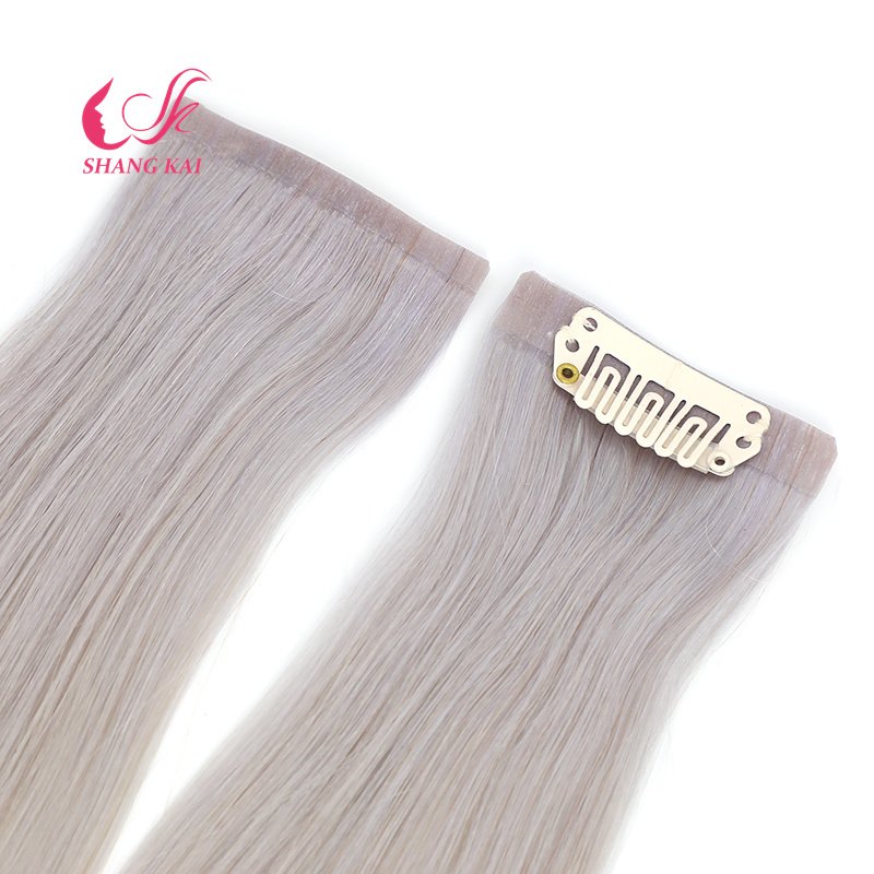 wholesale 100% remy human hair extensions clip in hair extension