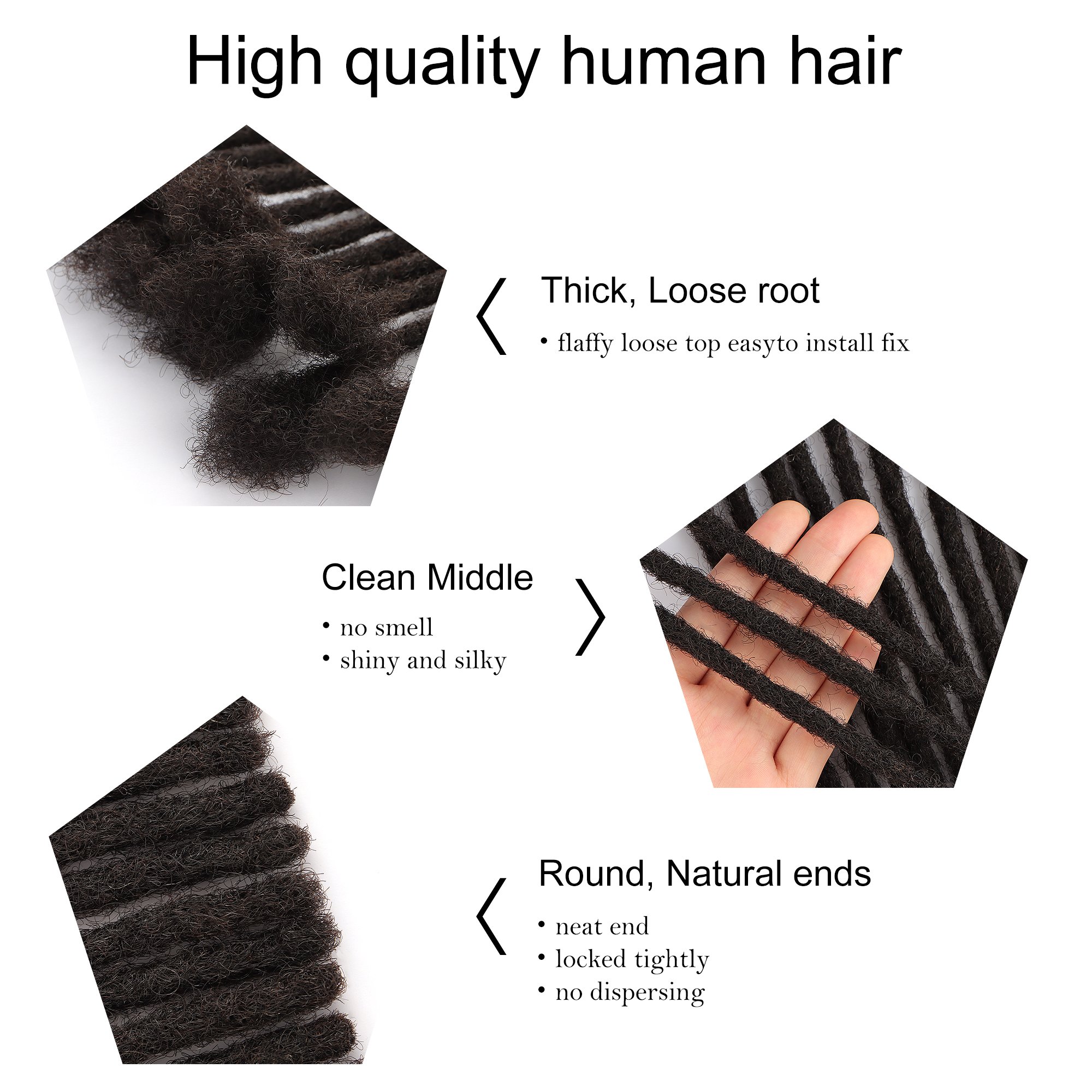 Orientdreads dreadlocks naturels artificial locks 100human hair dreadlocks natural hair locks dreadlocks human hair for man