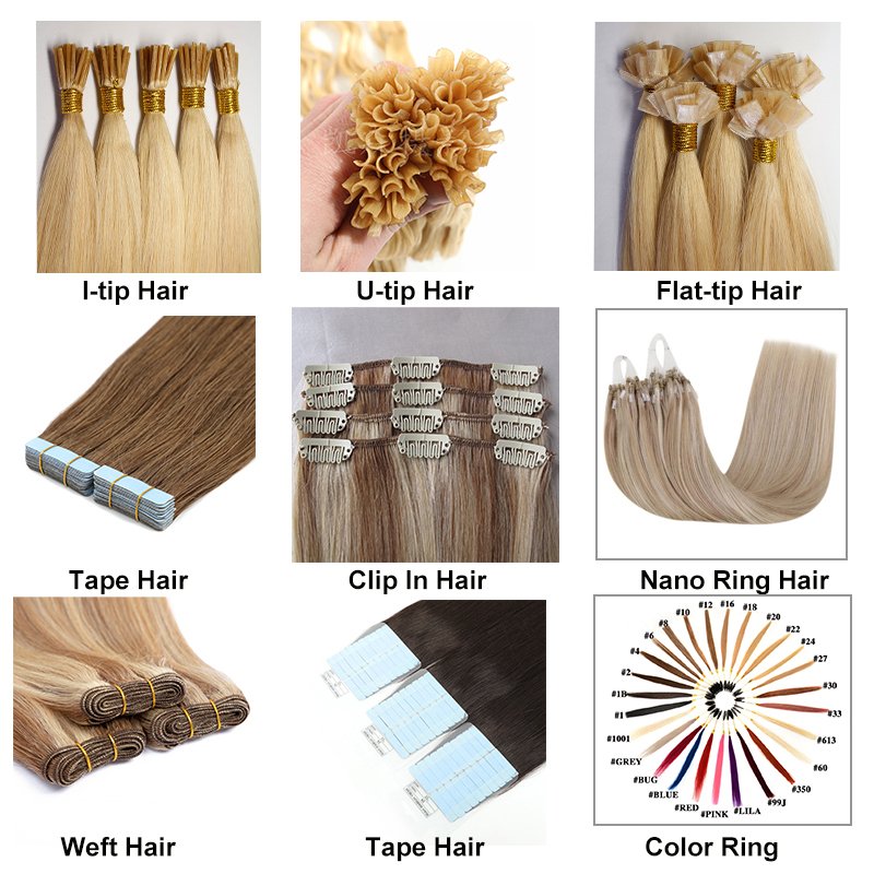 Remy Ombre Human Hair Double Drawn Virgin Cuticle Aligned Tape In Human Hair Extensions Invisible Tape Ins