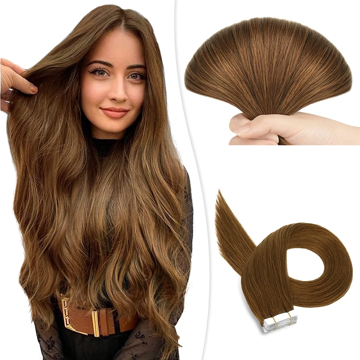 Remy Ombre Human Hair Double Drawn Virgin Cuticle Aligned Tape In Human Hair Extensions Invisible Tape Ins