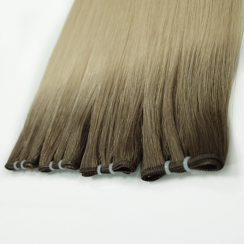 Wholesale Virgin Cuticle Aligned Russian Human Hair Genius Weft Hair Extensions Genius Wefts Double Drawn