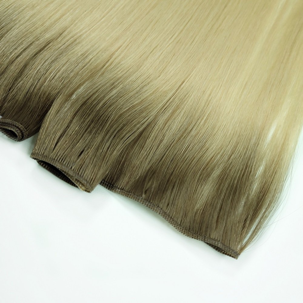Wholesale Virgin Cuticle Aligned Russian Human Hair Genius Weft Hair Extensions Genius Wefts Double Drawn